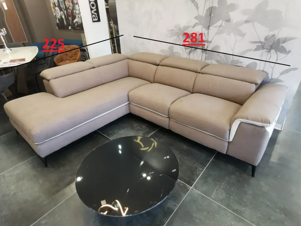 Polyformitalia Divano con penisola Inga ad un prezzo conveniente- Divani