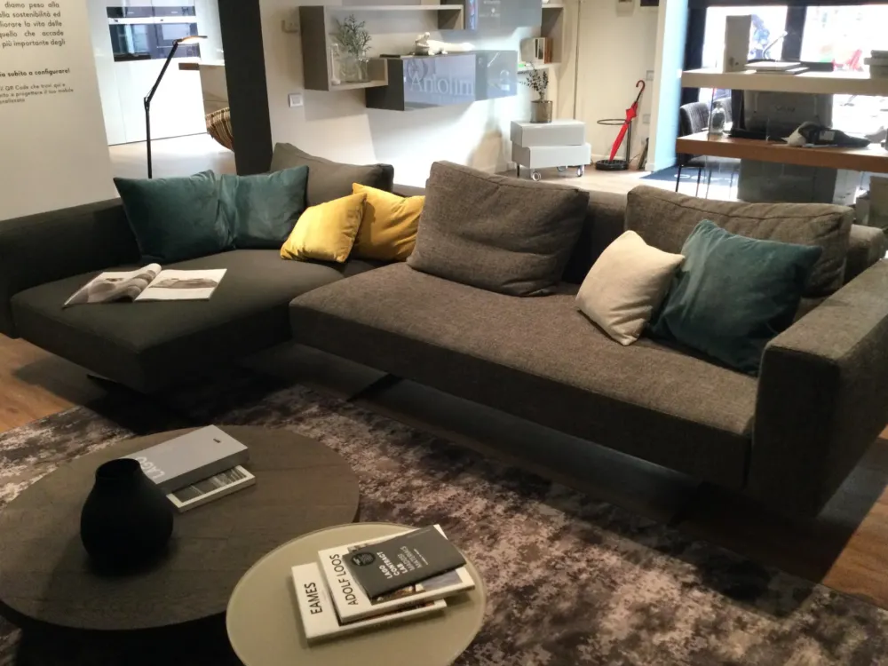 Sale Divano con penisola Air steel PREZZI OUTLET sconto 53% Divani