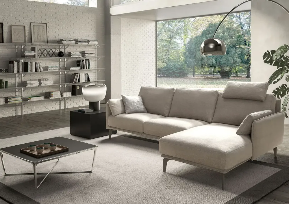 Divano con penisola Living minimal ad un prezzo vantaggioso^Samoa Outlet