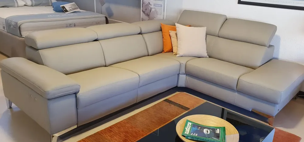 Nicoletti Home Divano con penisola Megan a PREZZO OUTLET- Divani