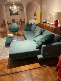 Doimo Salotti Divano Con penisola Mod philip 72 in Offerta Outlet a 3525 Euro- Divani