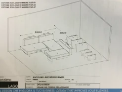 Divano con penisola modello Air di in offerta^Lago