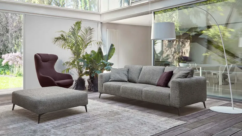 Discount Divano Con penisola modello Liverpool di con forte sconto Divani