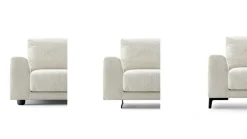 Outlet Divano Con penisola modello Norman di a prezzi outlet Divani