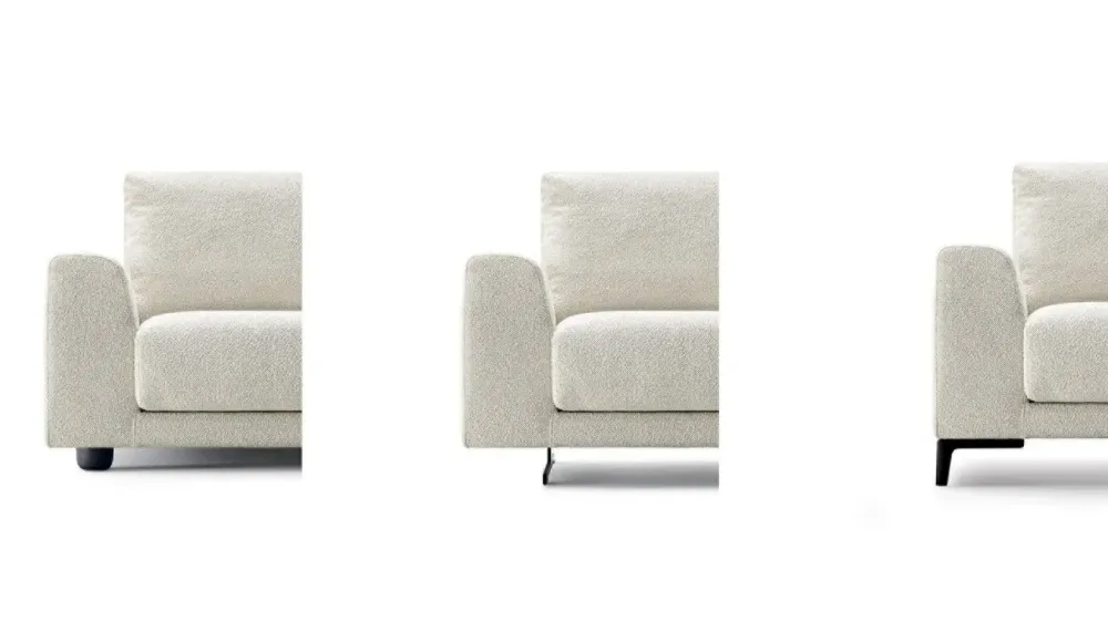 Outlet Divano Con penisola modello Norman di a prezzi outlet Divani