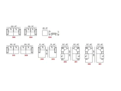 Divano con penisola Morfeo in OFFERTA - 30%^Max Divani Discount