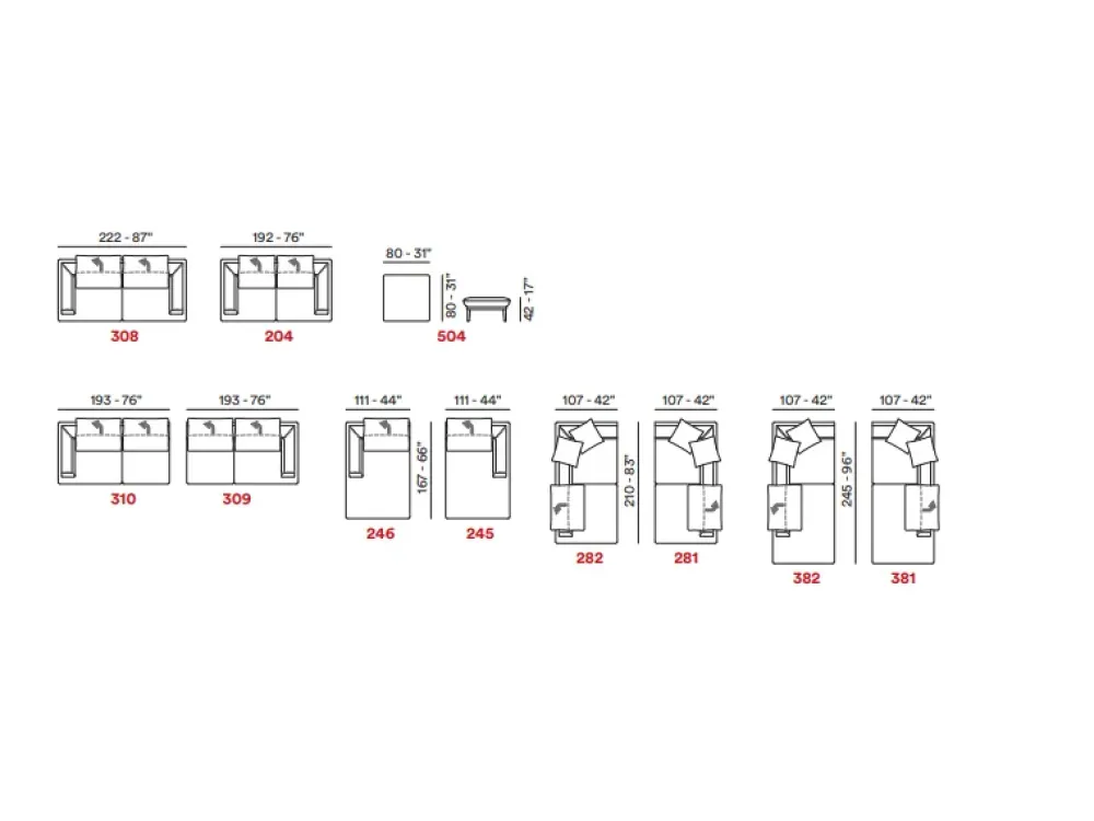 Divano con penisola Morfeo in OFFERTA - 30%^Max Divani Discount