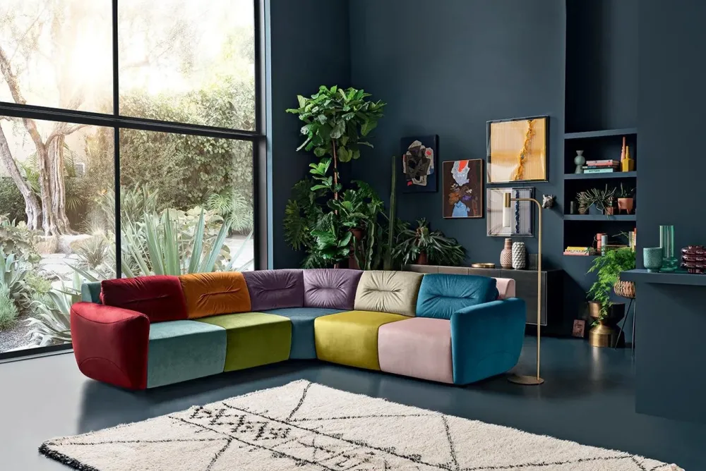 Felis Divano con penisola Murakami PREZZI OUTLET- Divani