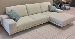 Divano con penisola Platz in Tessuto a 2550€^Rizzetto Best