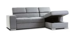 Hot Divano con penisola Poggia piedi e poggia testa con penisola contenitore in Tessuto a 1950€ Divani