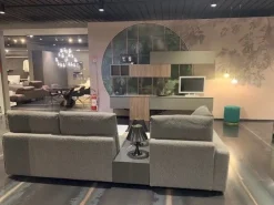 Divano con penisola Deep real PREZZI OUTLET sconto 40%^Samoa