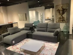 Divano con penisola Deep real PREZZI OUTLET sconto 40%^Samoa