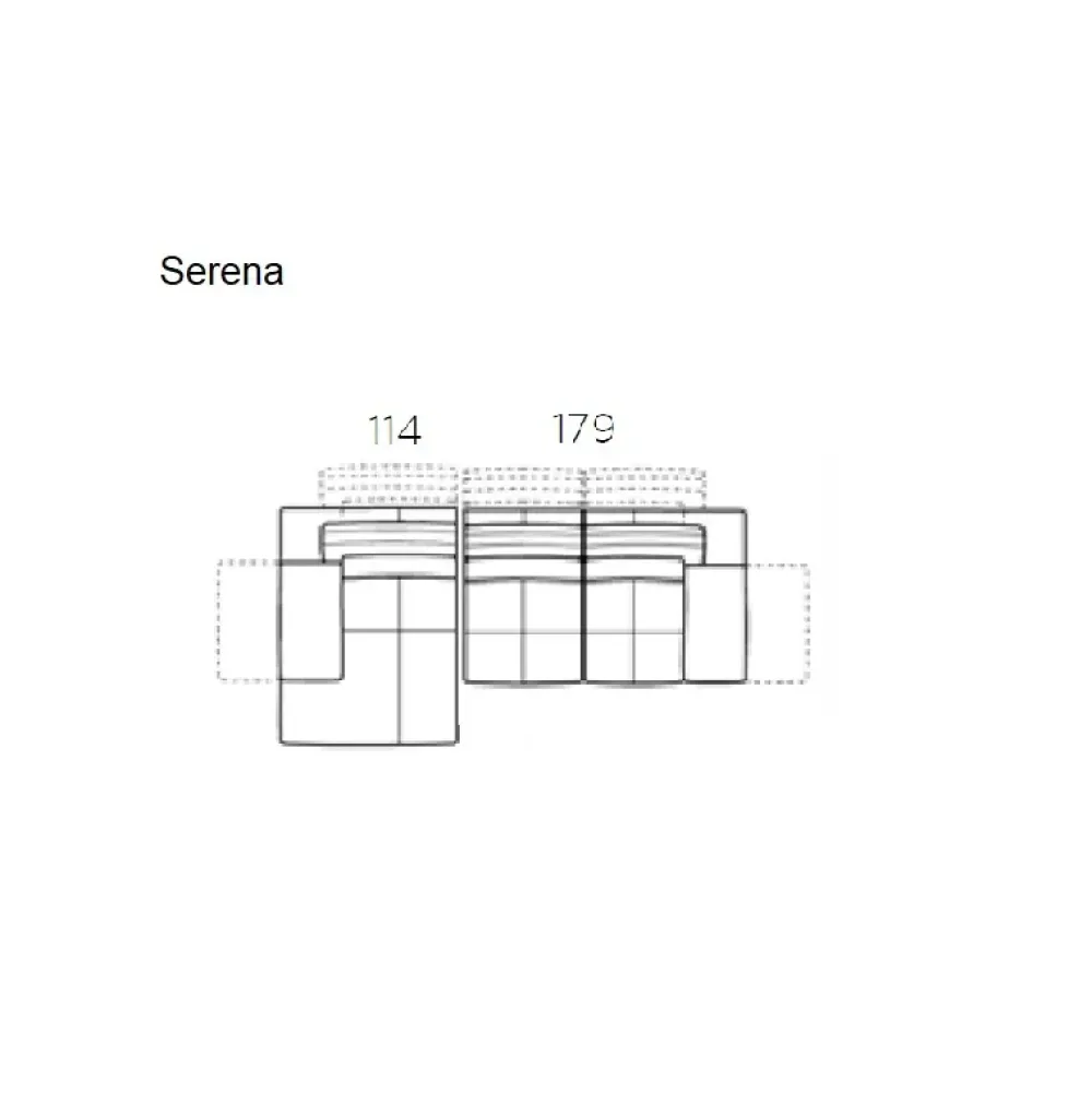 Nicoletti Home Divano Con penisola Serena a 2978 Euro- Divani