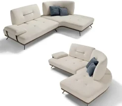 Divano con penisola Sole PREZZI OUTLET sconto 50%^Sofangel New