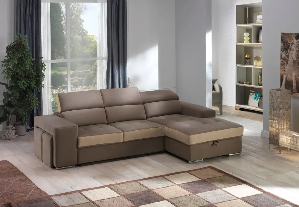 Artigianale Divano con penisola Sofia in Offerta Outlet- Divani