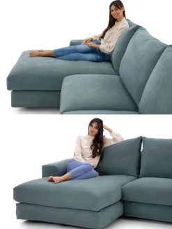 Diotti.com Divano Con penisola Strip outlet in Offerta Outlet a 1890€- Divani