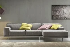 Divano con penisola tessuto in poliuretano a prezzo Outlet^Felis Online