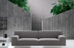 Divano con penisola tessuto in poliuretano a prezzo Outlet^Felis Online