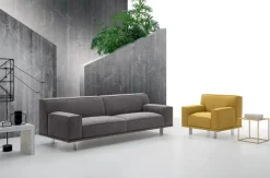 Divano con penisola tessuto in poliuretano a prezzo Outlet^Felis Online