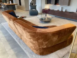 Divano Con penisola tessuto modello Londy di^Lago