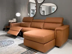 Clearance Divano con penisola Washington in Pelle a 3863€ Divani