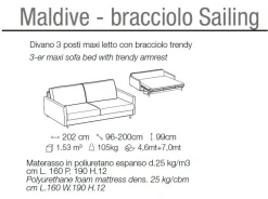 Divano da 3 posti modello Maldive di scontato^Le Comfort Discount