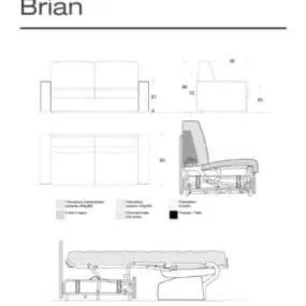 Family Bedding Divano da 3 posti modello Family 1 di scontato- Divani Letto|Divani