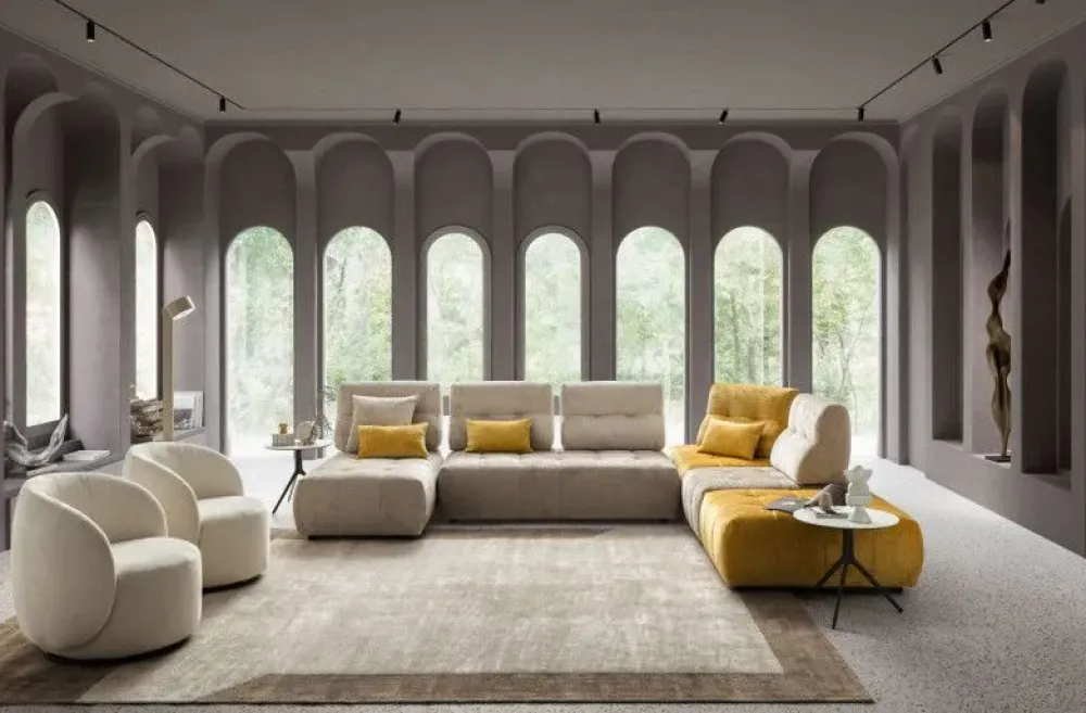 Online Divano da 4 posti modello Byron di scontato Divani