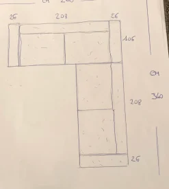 Ditre Italia Divano da 5 posti modello Urban di scontato- Divani