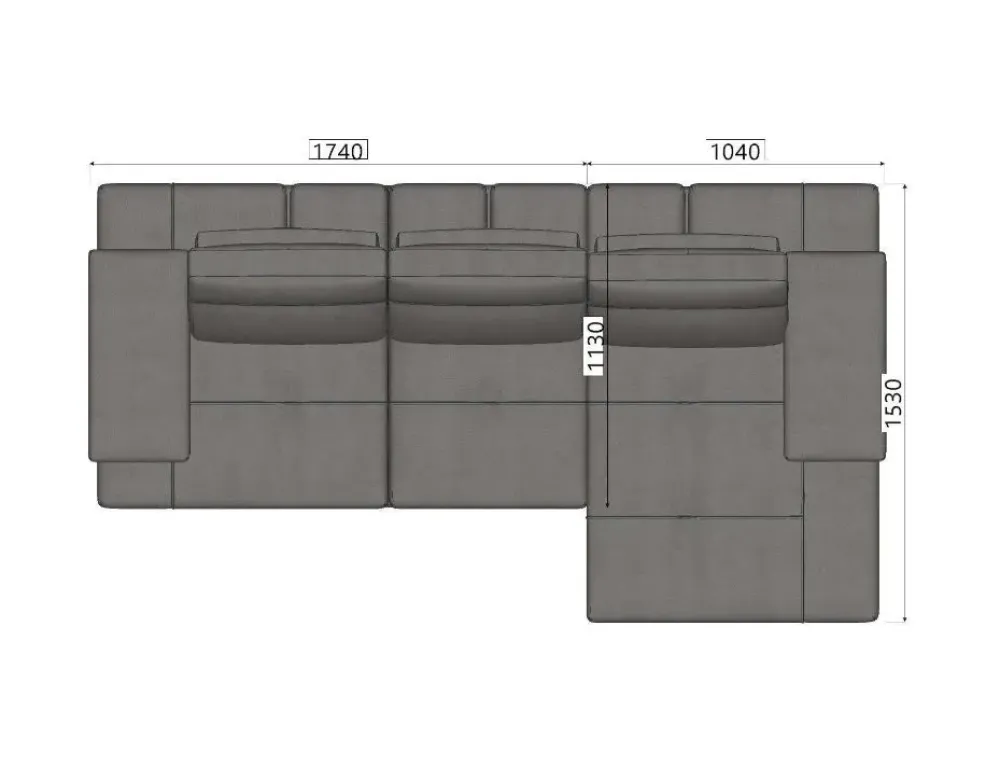 Divano da 4 posti modello Toby wing di scontato^Calia Best