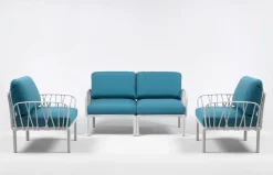 Nardi Divano da giardino modello Set 2 poltrone e 1 divano komodo SCONTATO- Divani Da Giardino