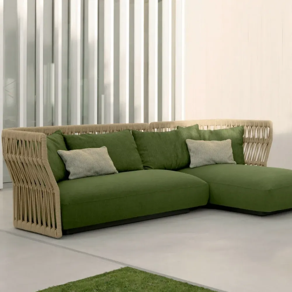 Divano da giardino Criff divano con penisola a prezzi outlet^Talenti New