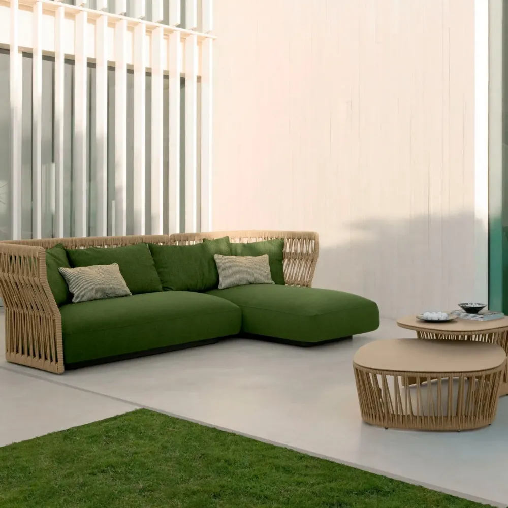 Divano da giardino Criff divano con penisola a prezzi outlet^Talenti New