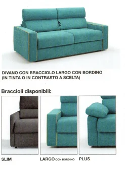 Salvetti Divano Dakar in Tessuto sfoderabile di scontato 40%- Divani Letto|Divani