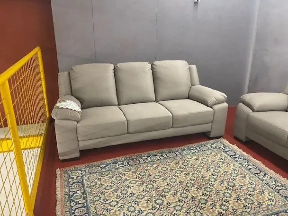 Artigianale Divano Daniela afo sofà in Tessuto non sfoderabile di scontato 50%- Divani