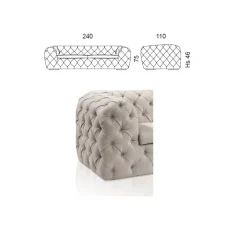 Divano design pelle Divano luxury new yok di con sconto del - 35%^Md work Outlet