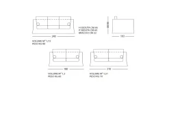 Divano Divano a molle elicoidali alta qualita a prezzo ribassato^Md work Outlet