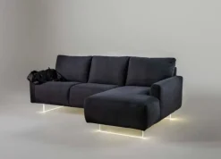 Online Divano Divano con led piuma in Tessuto sfoderabile di scontato 44% Divani