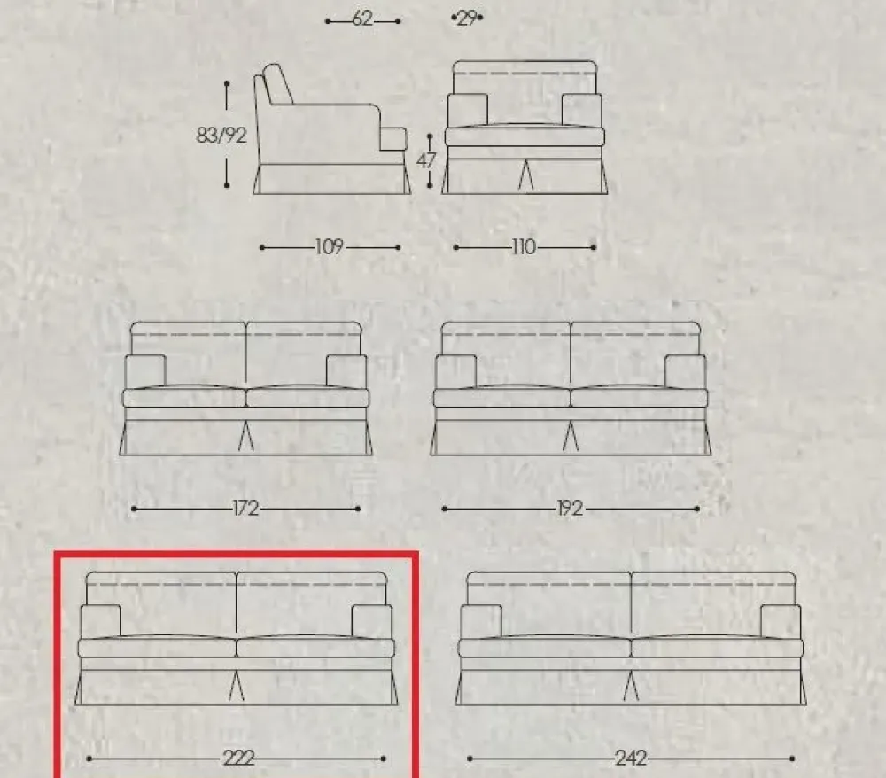 Best Divano Divano in piuma modello fenice : con uno SCONTO ESCLUSIVO del 45% Divani