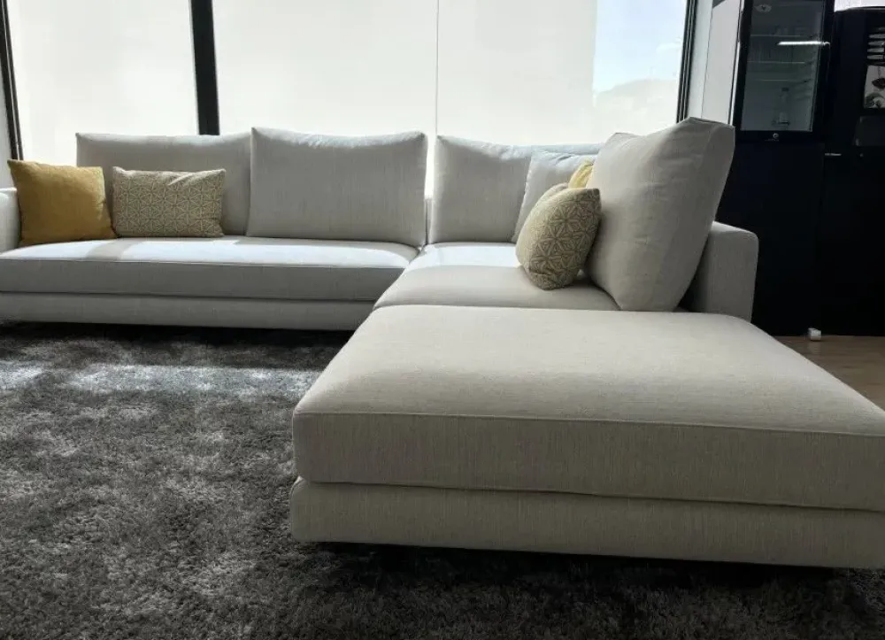 Artigianale Divano Divano in tessuto italiano monder in Tessuto sfoderabile di scontato 44%- Divani