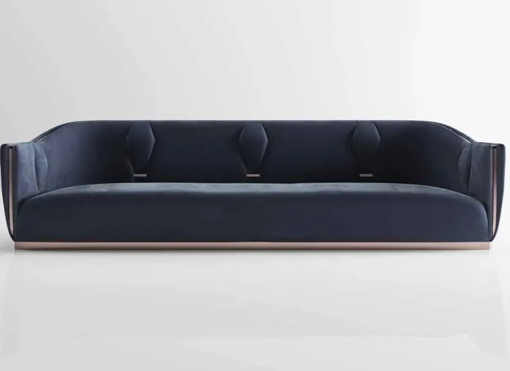 Divano Divano luxury velluto acciaio a prezzi outlet^Md work Discount