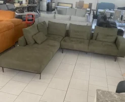 Md work Divano Divano mod italia in nabuko anti macchia   a PREZZO OUTLET scontato del 52%- Divani