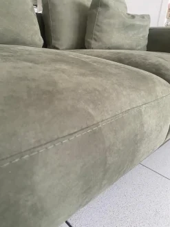 Md work Divano Divano mod italia in nabuko anti macchia   a PREZZO OUTLET scontato del 52%- Divani