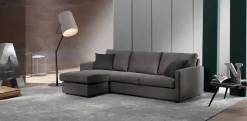 Discount Divano Divano mod.ghibli con chaise-longue in promo-scontodel 50% tessuto in misto piuma   a prezzo Outlet Divani