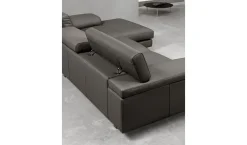 Divano Divano mod.nikita rivestito in pelle fiore in promo-sconto del 50% pelle in poliuretano a prezzo scontato^Excò Outlet