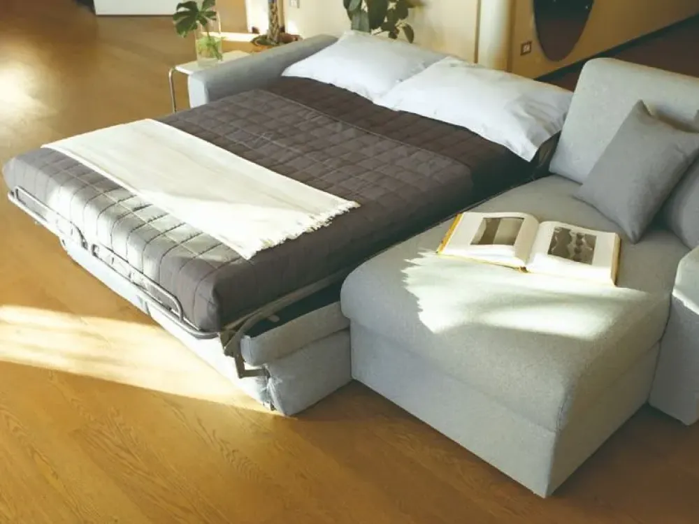 Hopplà Divano Divano notturno in Tessuto sfoderabile di scontato 40%- Divani