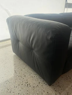 Md work Divano Divano pelle e piuma come foto a PREZZO OUTLET scontato del 58%- Divani