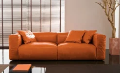 Md work Divano Divano pelle e piuma come foto a PREZZO OUTLET scontato del 58%- Divani