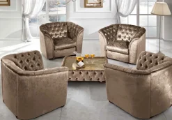 Online Divano Divano piu poltrone velluto vari colori  : SCONTO ESCLUSIVO Divani