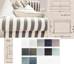 Md work Divano Divano piuma doppio strato ad un prezzo vantaggioso- Divani